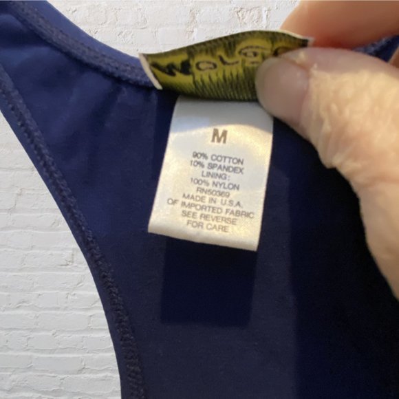 JACQUES MORET -- Activewear: Racer-Back Gym Tank Top, Navy, NWT  *WO - Picture 7 of 9